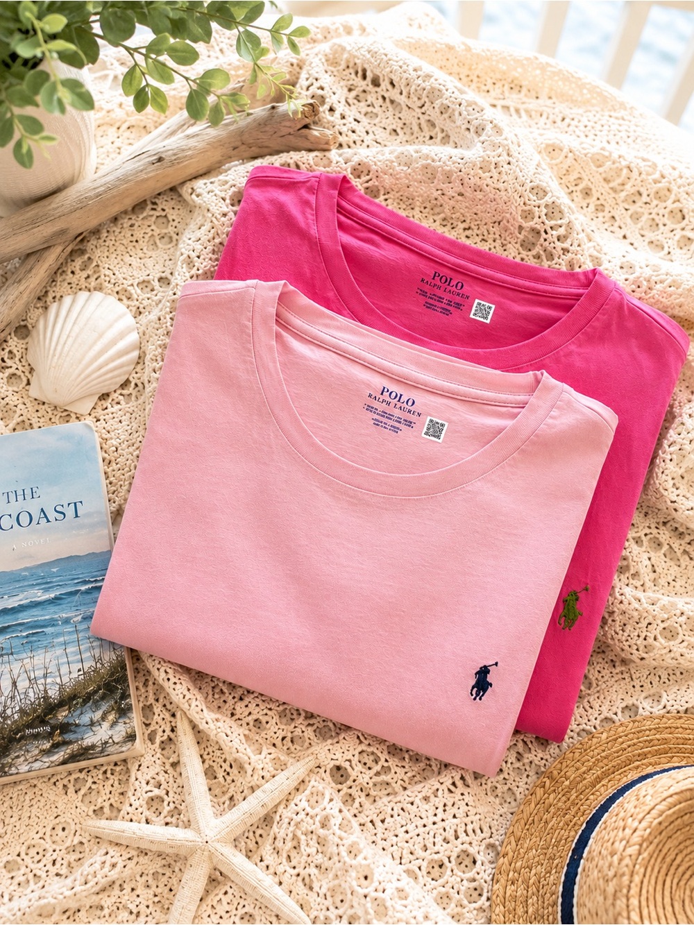 Polo by Ralph Lauren Pink & Hot Pink Short Sleeve Tees
